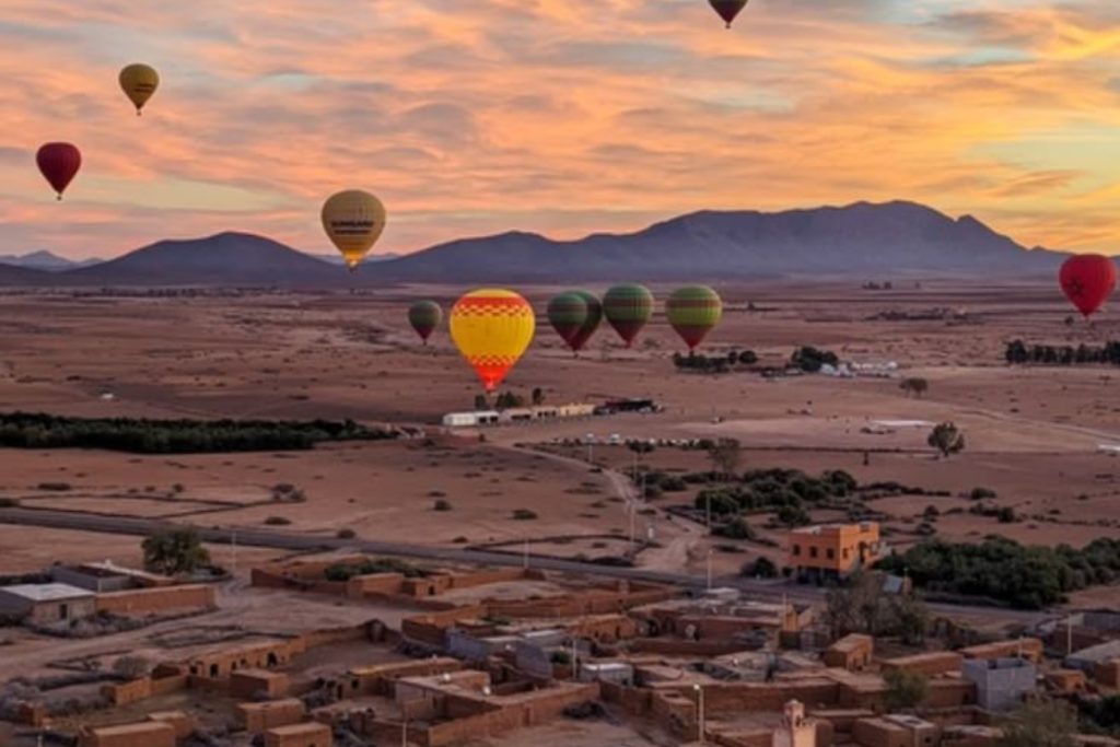 hot air balloon Marrakech Morocco