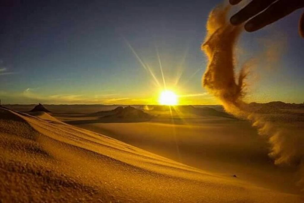 Morocco Desert Travel - Sahara Desert Sunset Dunes
